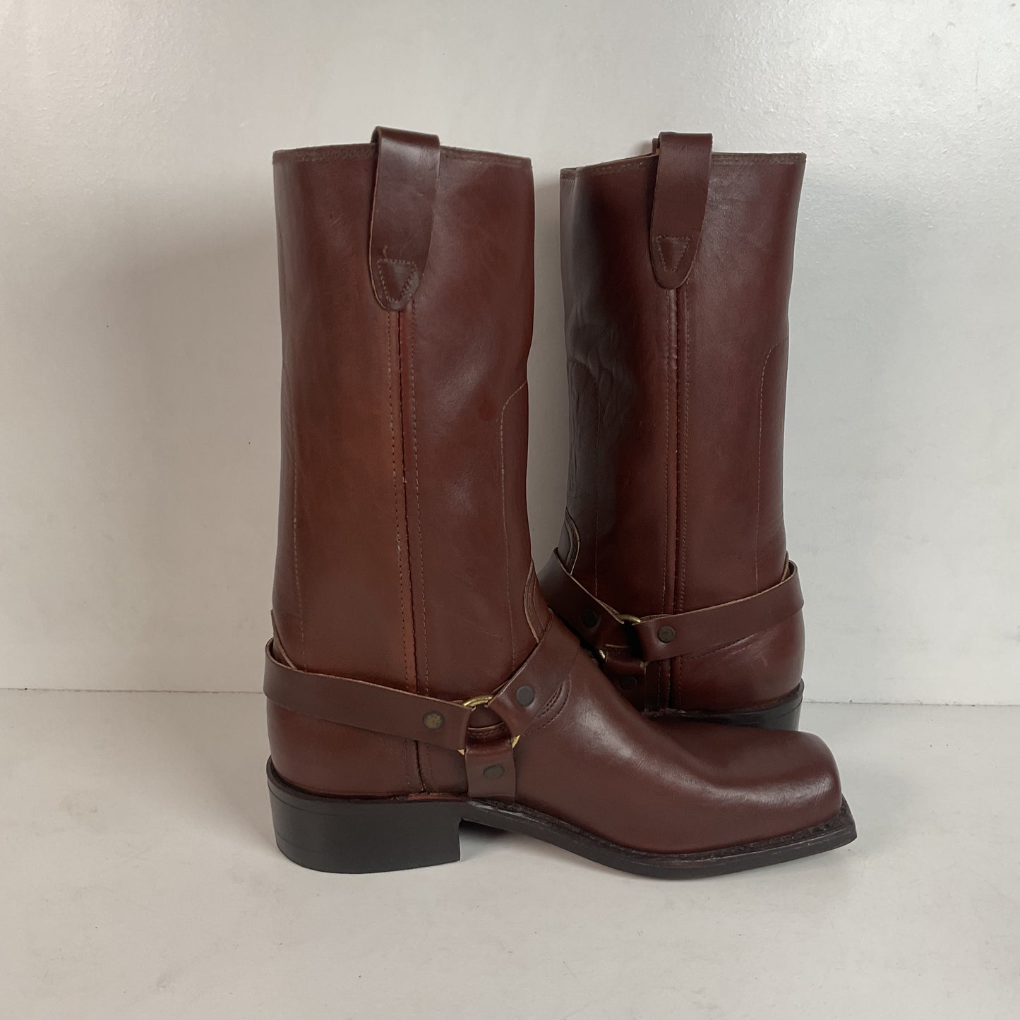 1970s Rodeo Harness Motorcycle Boots 9.5 D USA Made