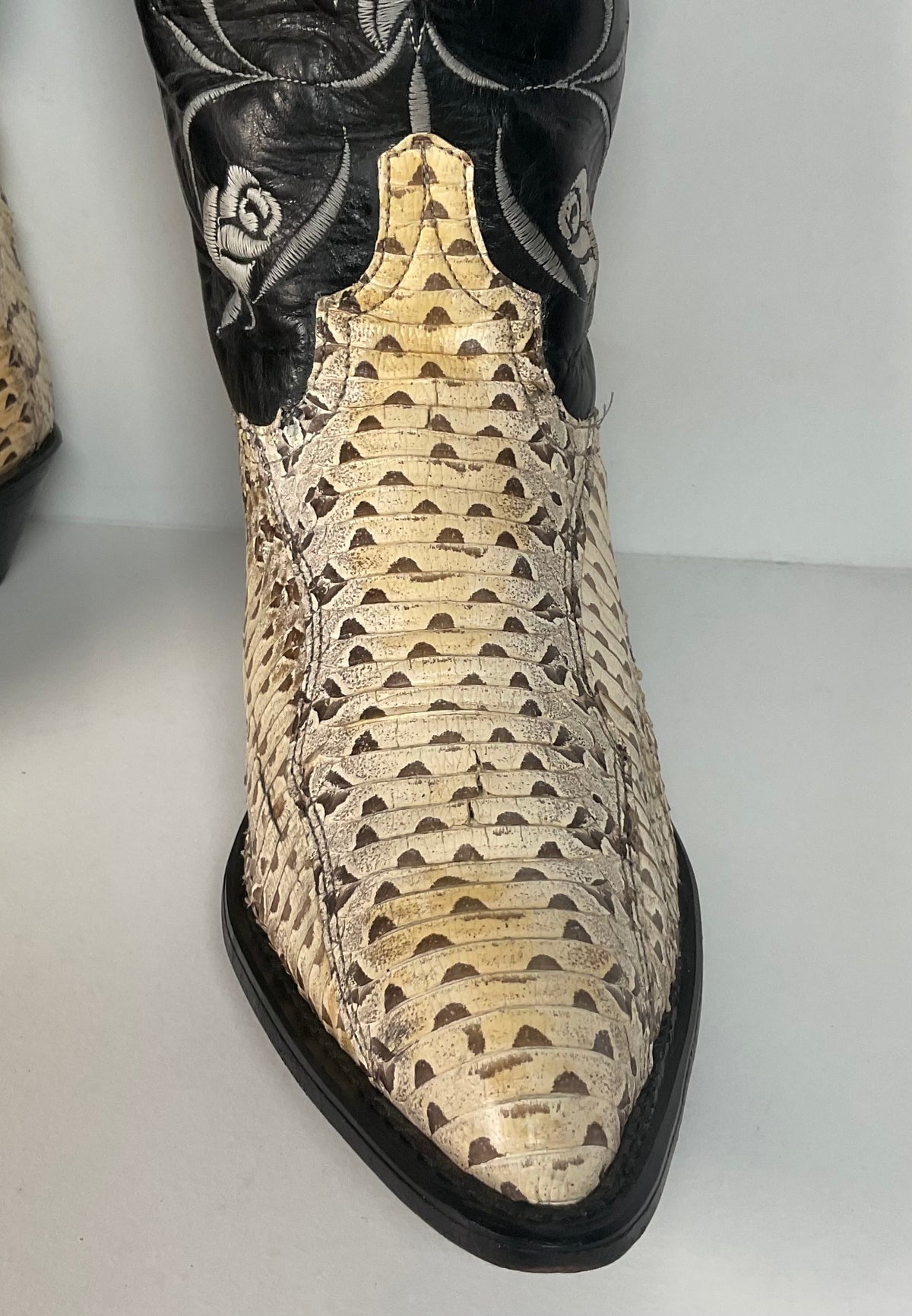 Vintage Code West Viper Snakeskin Cowgirl Boots | Exotic | Women’s 9 M