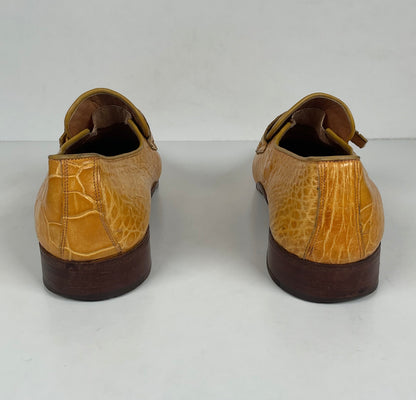 Vintage Sea Turtle Loafers | Monk Strap | Yellow | Men’s 7 D