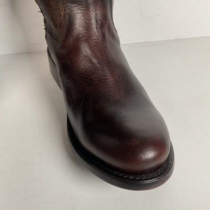 J.B. Dillon Western Riding Boots | Triple Buckle | Tooled | Women’s 8 B