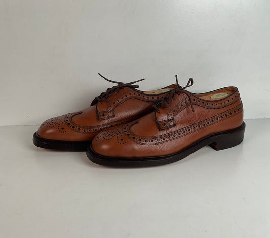 Vintage 1970s Nettleton Longwing Derby Shoes 8.5 D USA Made