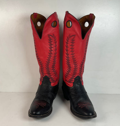 Vintage Nocona Buckaroo Cowboy Boots 12 D USA Made