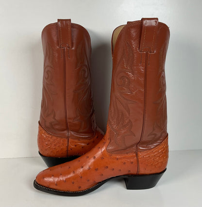 Vintage Nocona Full Quill Ostrich | Exotic | USA Made | Men’s 9 D