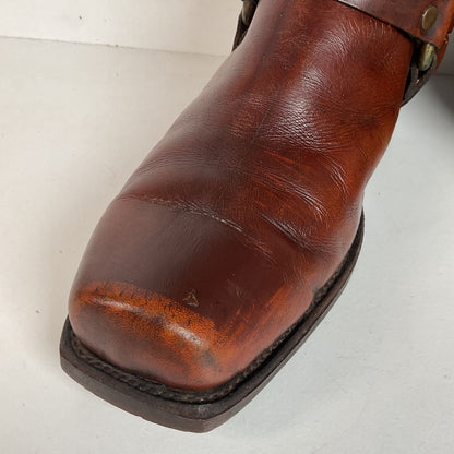 Vintage Frye Black Label Harness Boots 10.5 D USA Made