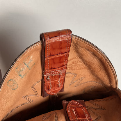 Alberta Boot Company | Alligator Cowboy Boots | Tail Cut | Men’s 9 EE