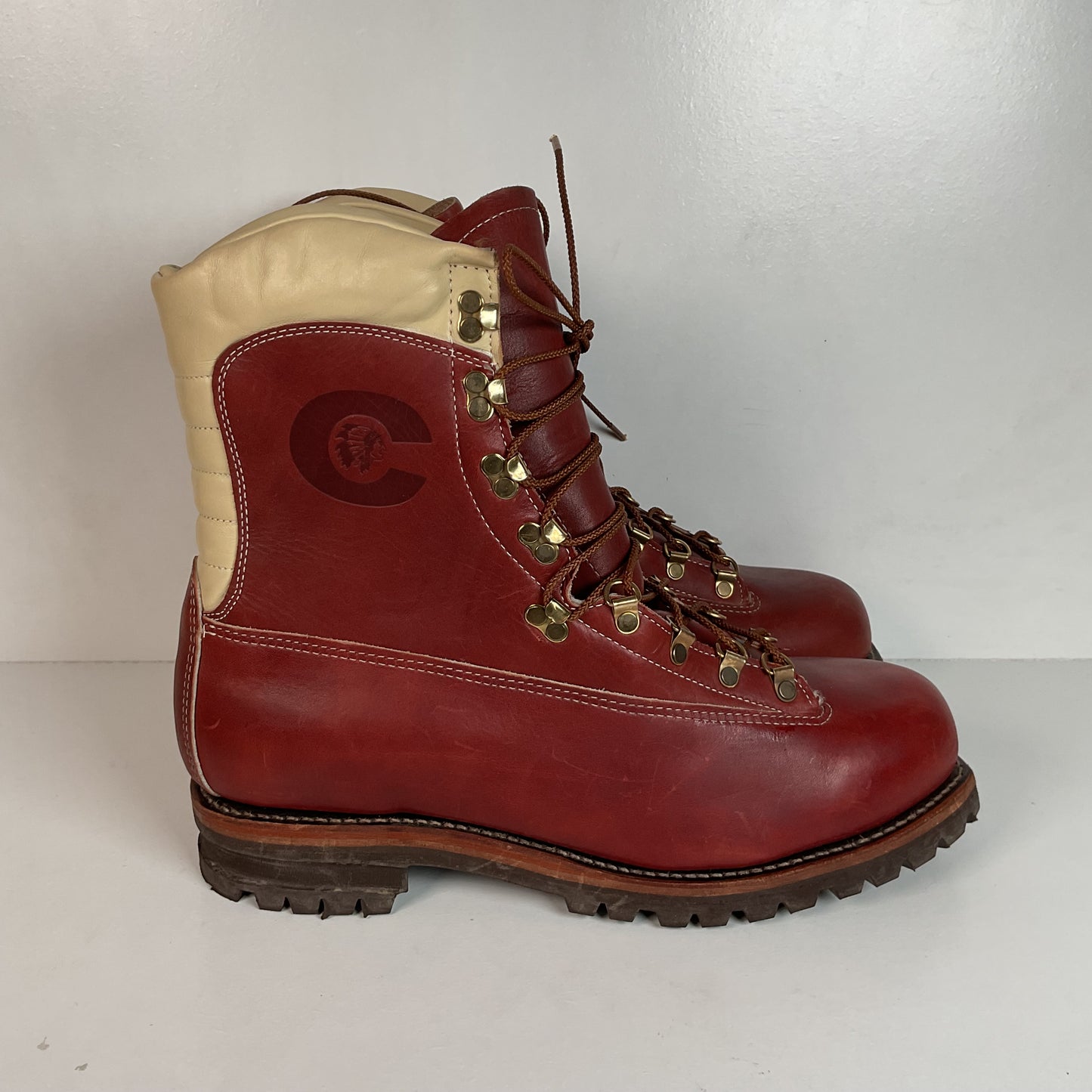 Vintage Chippewa Kush N’ Kollar Mountaineering Boots 13 D USA Made Insulated