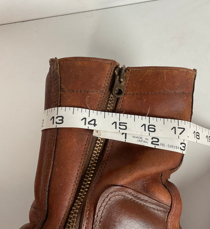 Vintage 1970s Hondaline Boots 9.5 Thrashed Moto Zip