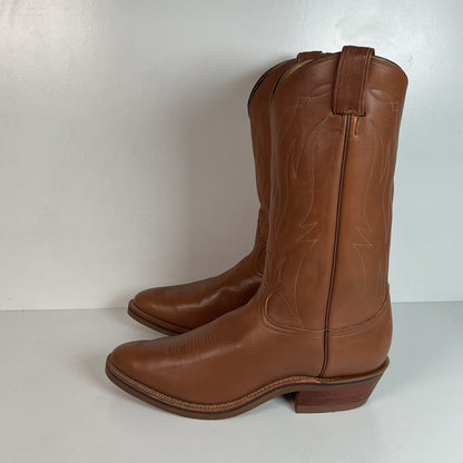 Tony Lama Retan Leather Cowboy Boots 13 A Oil-Resist Gold Label
