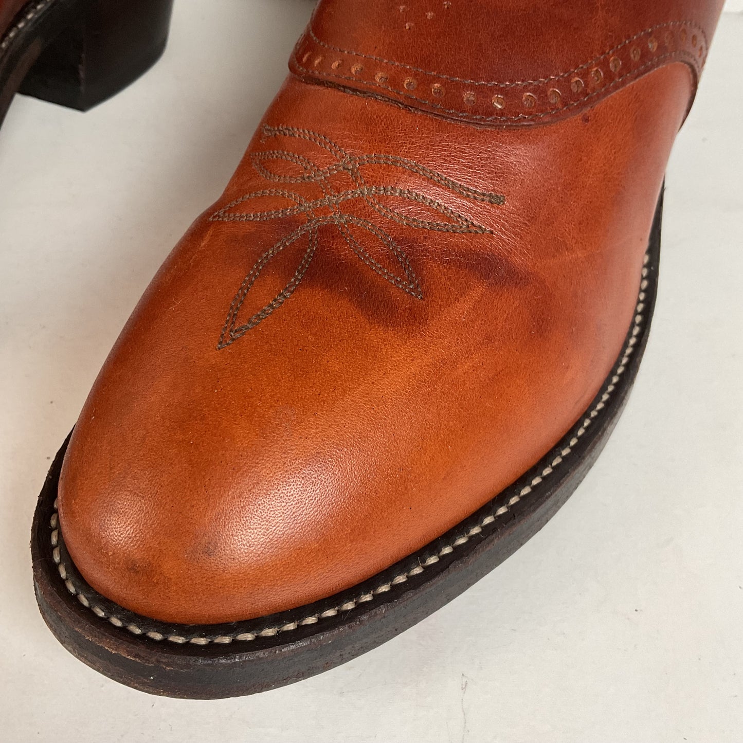 Tony Lama Buckaroo Cowboy Boots 12 D USA Made Sunset Renegade