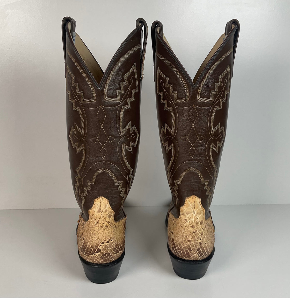 Anderson Bean Boa Snake Cowboy Boots | Exotic | USA Made | Men’s 6 | Women’s 7 B