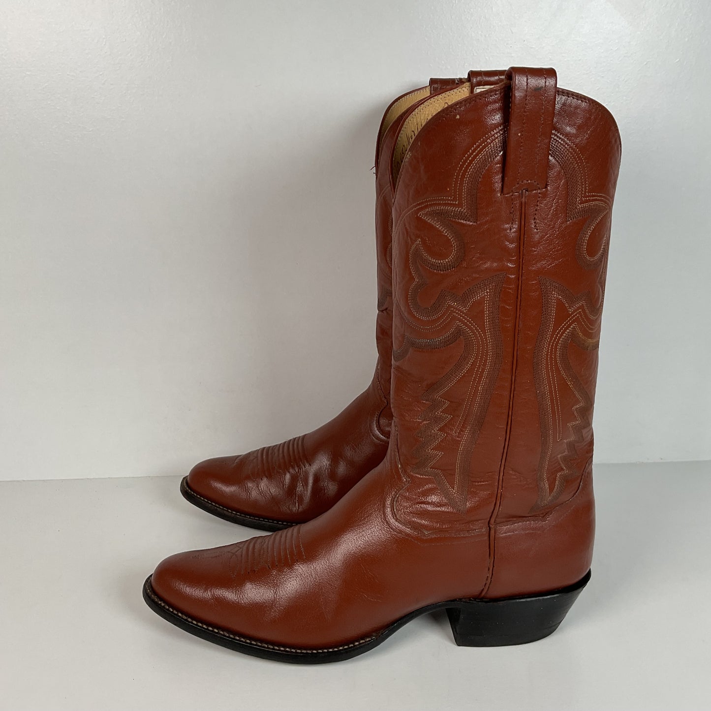 Vintage Sanders Cowboy Boots | Narrow | Brown | Men’s 11 B