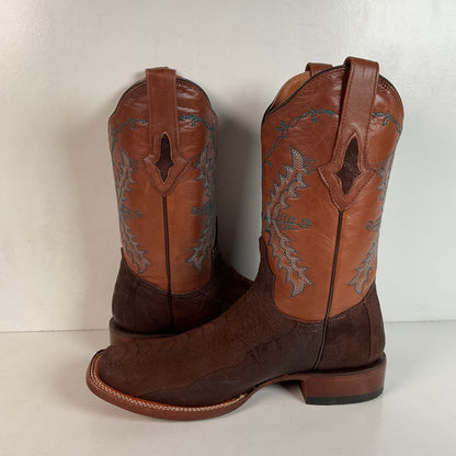 Lucchese for Resistol Ranch Sueded Ostrich Leg Cowgirl Boots | Exotic | Women’s 9.5 B