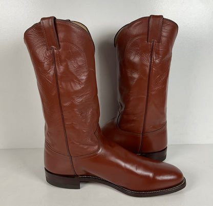 Vintage Justin Roper Boots | Cowboy | USA Made | Brown | Men’s 12 EE