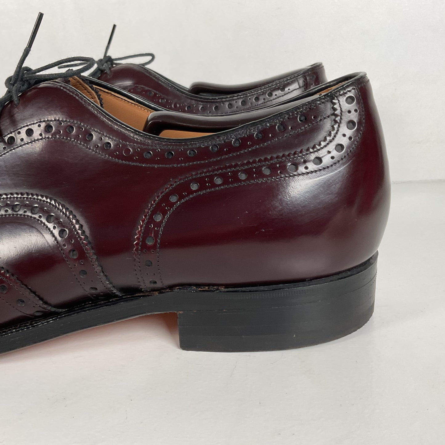 Vintage Johnston Murphy Oxford Shoes | Burgundy Calf | USA Made | Men’s 12 D