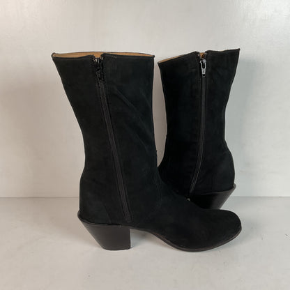 Lucchese Prototype Sock Booties 8 B Nubuck Suede Classics Handmade