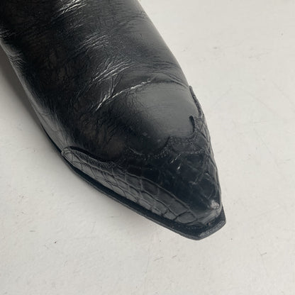 1960s Tony Lama Cowboy Boots Men’s 6 Extra Narrow | Women’s 7 Alligator Wingtip