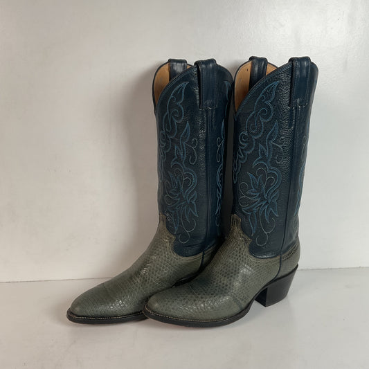 Vintage Justin Lizard Cowgirl Boots | USA Made | Women’s 6.5 B