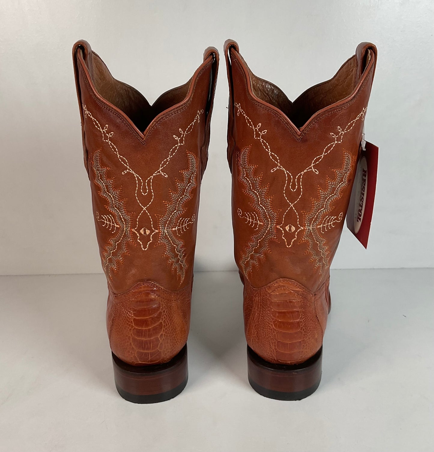 Lucchese for Resistol Ranch Ostrich Leg Roper Boots Men’s 10 B Exotic