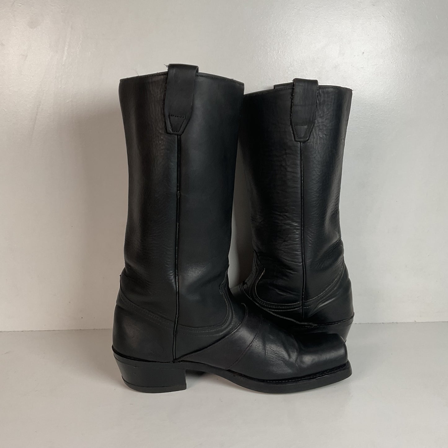 1970s Durango Harness Motorcycle Boots 10 D USA Made Biker Buckle
