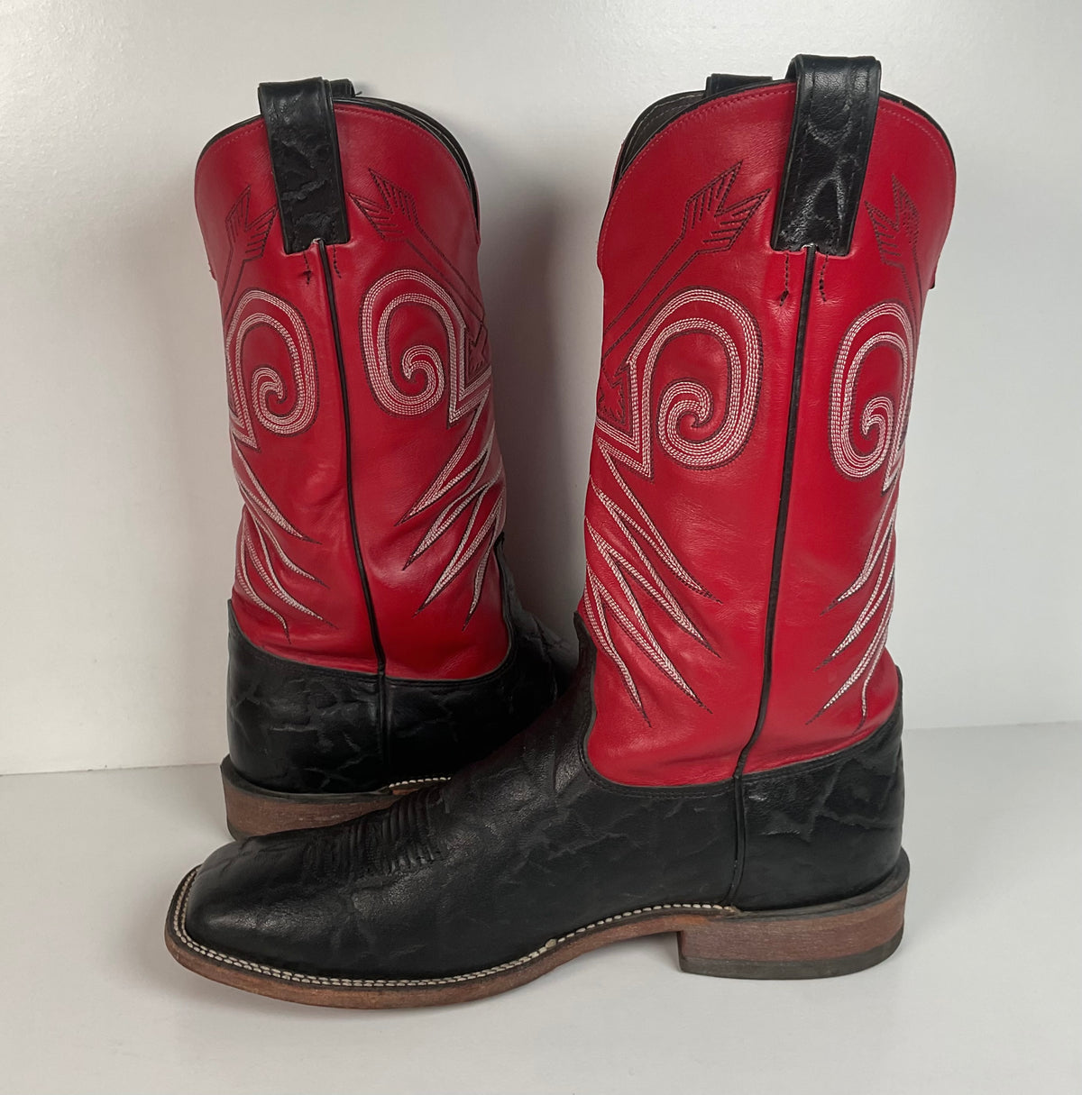Justin Bent Rail | Exotic Wildebeest Cowboy Boots | USA Made | Men’s 12 D