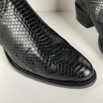 Vintage Tony Lama Cowboy Boots | Python Snakeskin | Men’s 8.5 D