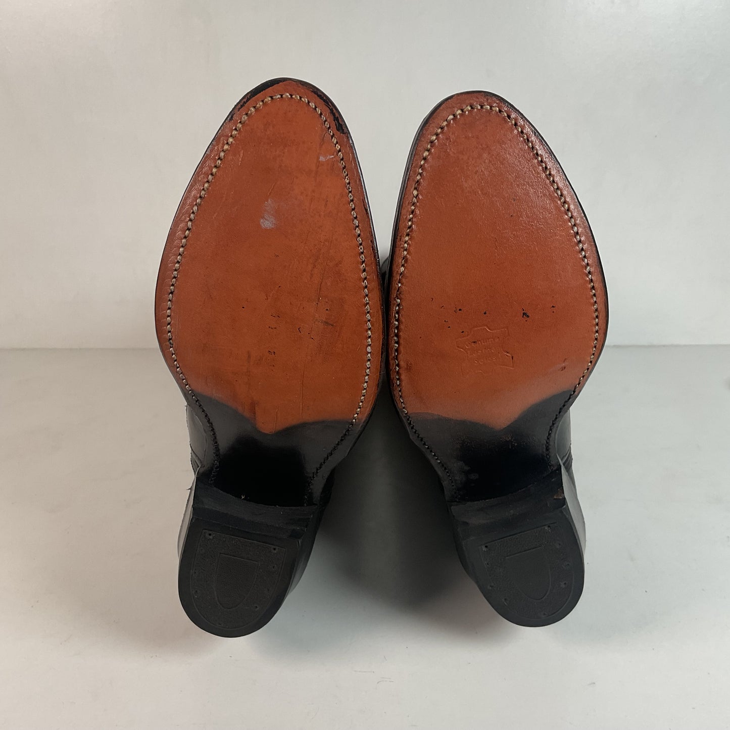 Vintage Double H Tall Buckaroo Cowboy Boots 11 D Old Label USA Made
