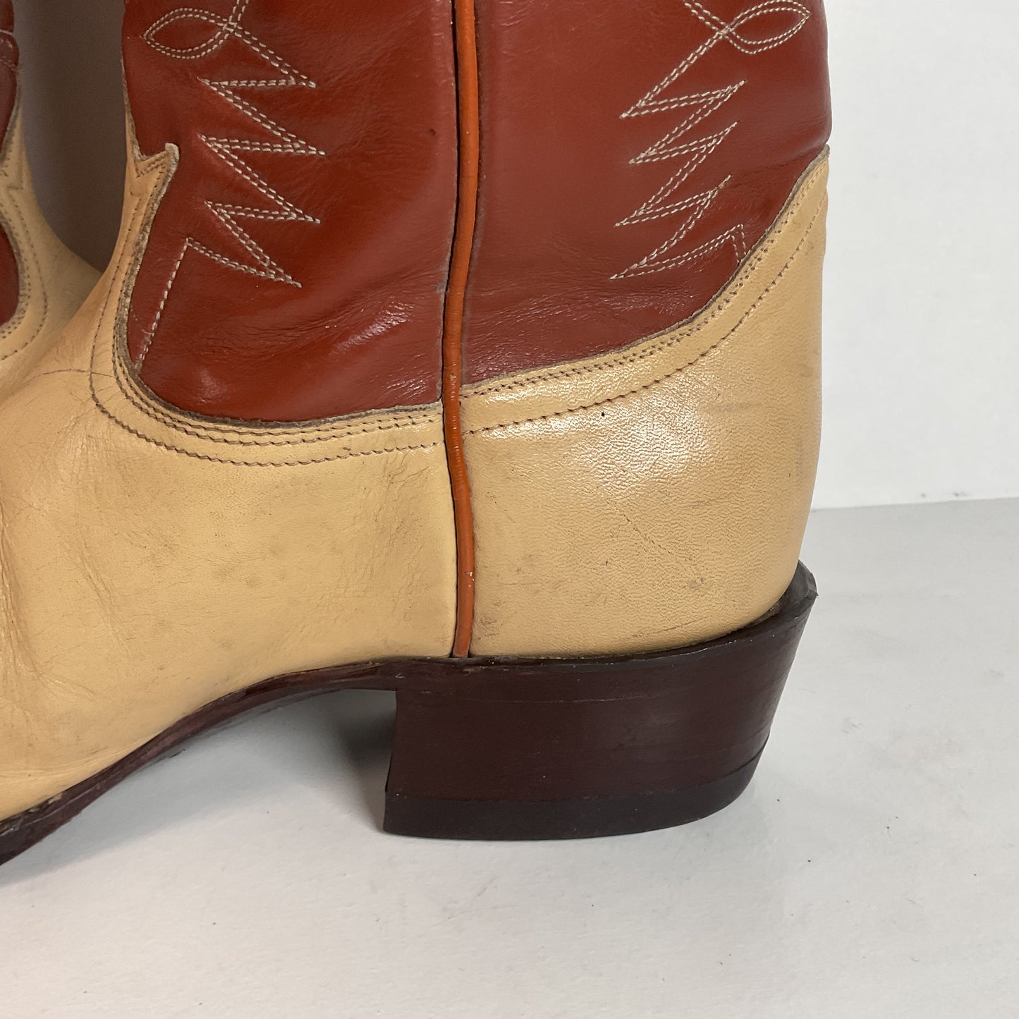 Vintage Tony Lama Urban Cowboy Boots | Teju Lizard Wingtip | Gold Label | 10 D