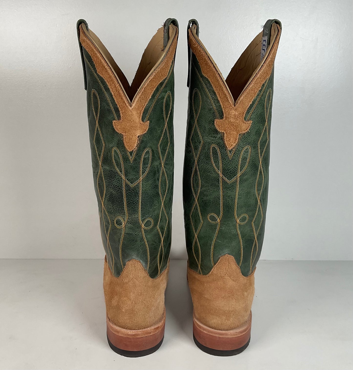 Anderson Bean Stampede Tall Top Cowboy Boots | Rough Out Suede | Men’s 11.5 EE