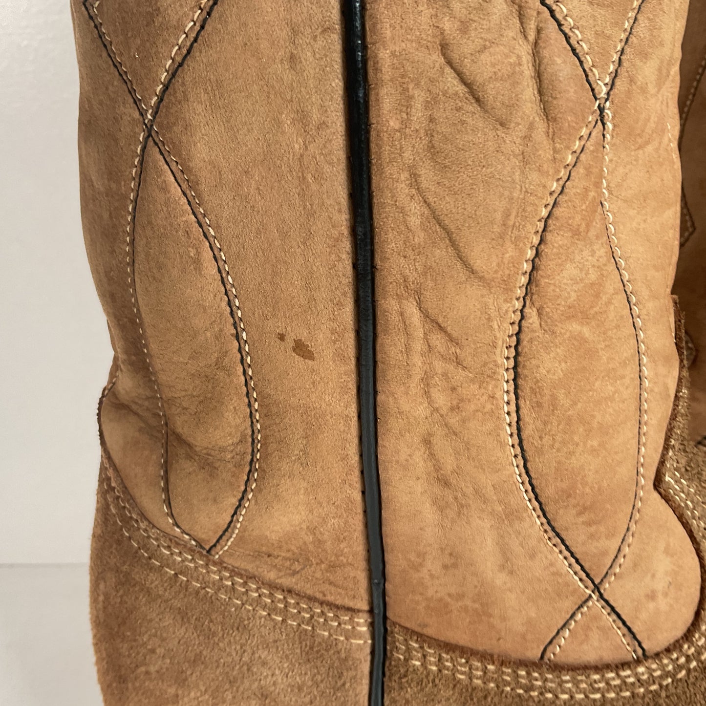 Vintage Sears Suede Cowboy Boots | Rough Out | 1960s-1970s | USA Made | 10 D