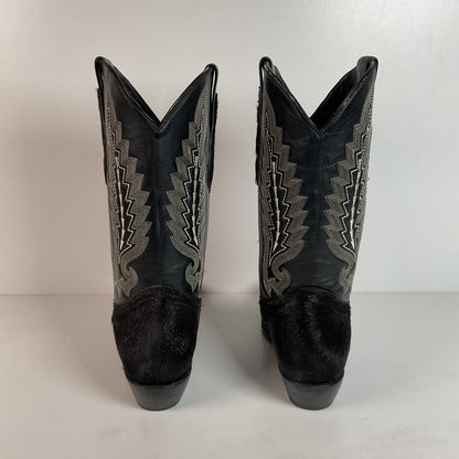 Pony Hair on Cowhide Cowgirl Boots | Black | Women’s 7.5
