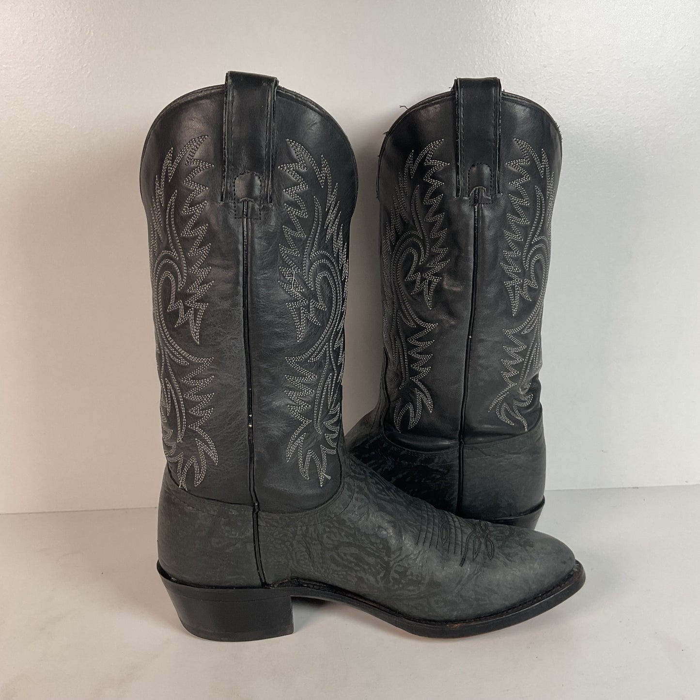 Vintage Texas Sueded Shoulder Cowboy Boots | USA Made | Men’s 8.5 D