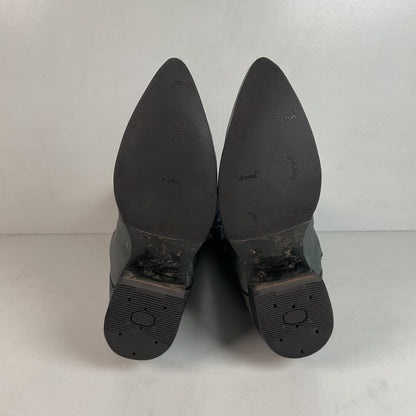 1960s Tony Lama Exotic Elephant Cowgirl Boots Men’s 7 B | Women’s 8 USA Made Gold Label