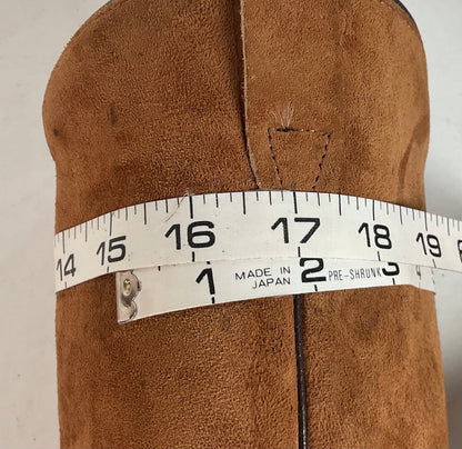 Wolverine Pigskin Suede Cowboy Boots 8.5 EE USA Made Rough Out