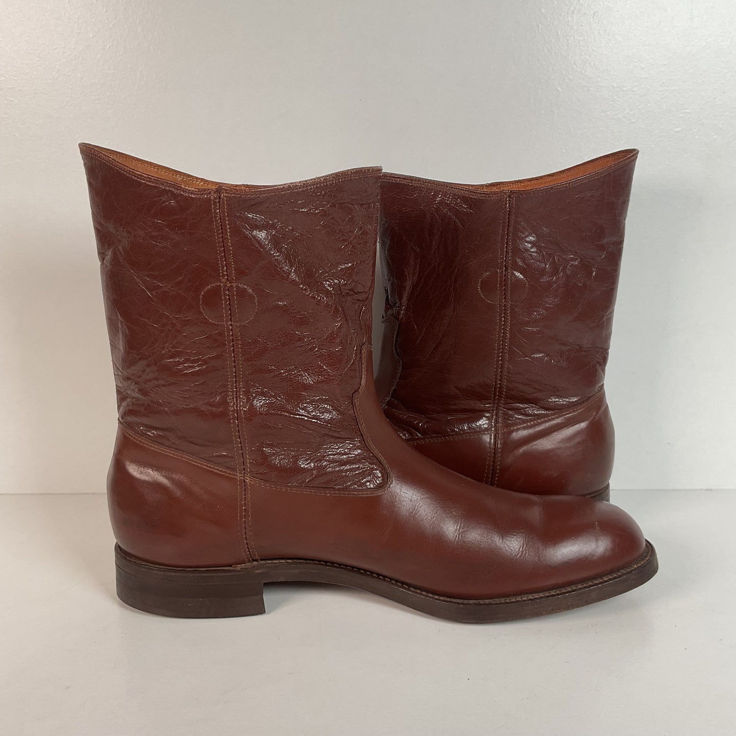 Vintage Jarman Cloth Pull Military Style Boots 11 Narrow 1940s