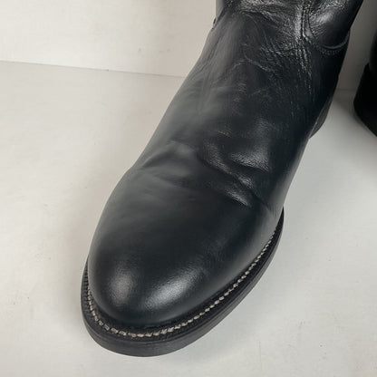 Justin Classic Roper Boots | Black | USA Made | Men’s 11.5 D