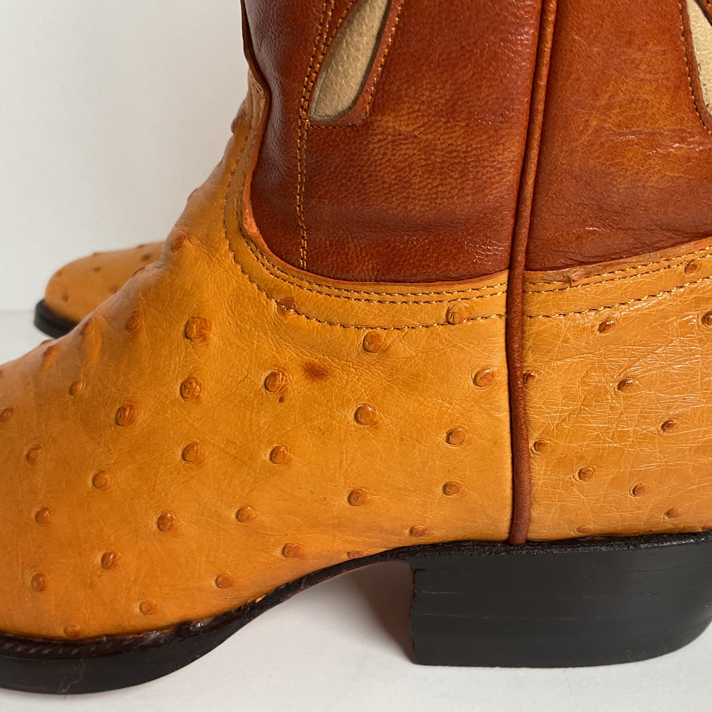 Cuadra Butterfly Cowgirl Boots | Tooled Ostrich Inlays | Exotic | Women’s 7