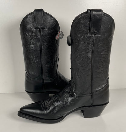 Justin London Calf Cowgirl Boots | USA Made | Black | Women’s 7.5 B