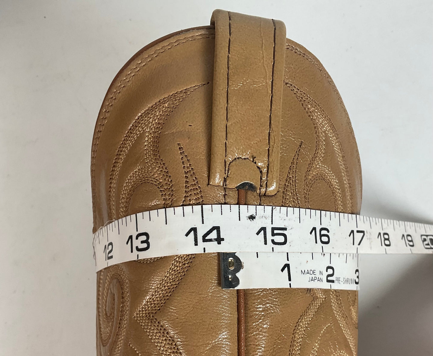 Dan Post Blonde Ostrich Leg Cowboy Boots 9 D Exotic