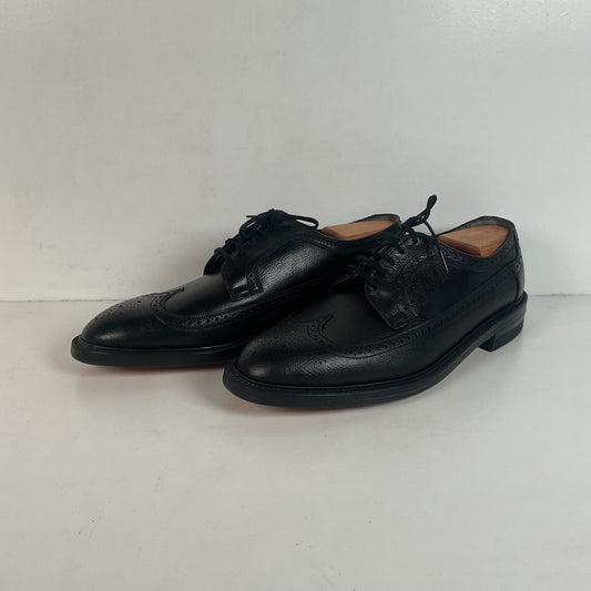 1970s Nunn Bush Derby Shoes 10.5 E Brogued Longwing