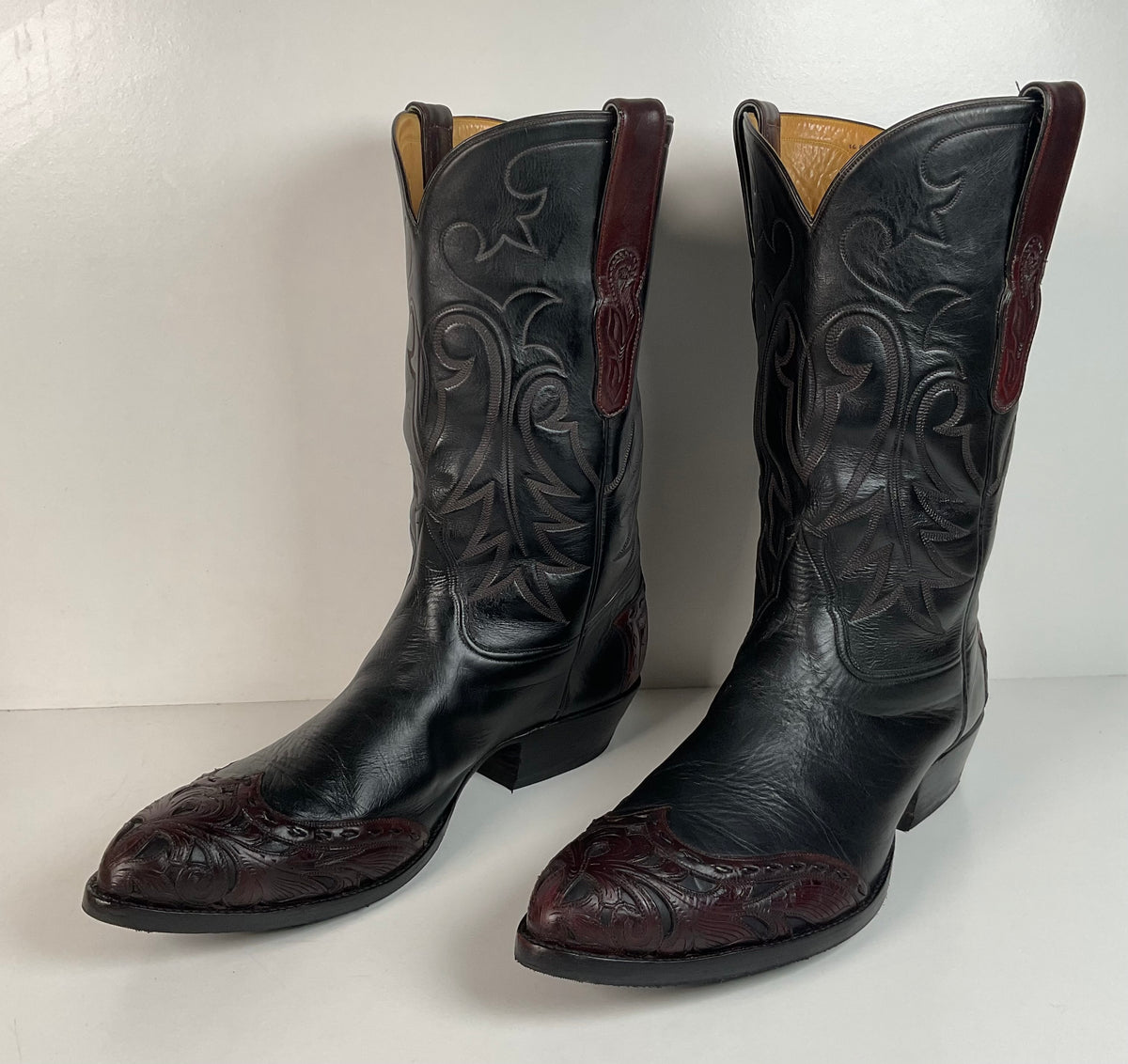 Tres Outlaws Custom Cowboy Boots | Tooled Wingtip Triad | Men’s 16 E