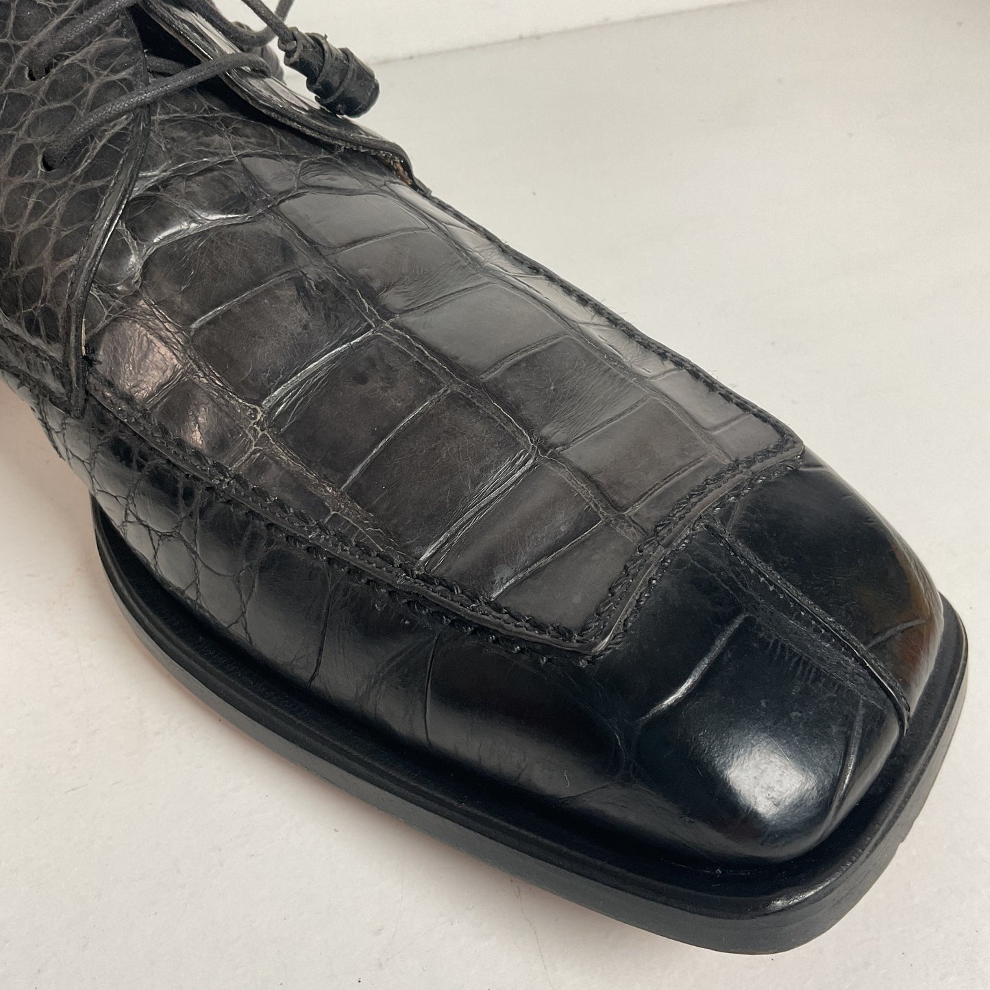 Avventura Genuine Crocodile Loafers 13 M Exotic Full Bias Cut Recrafted