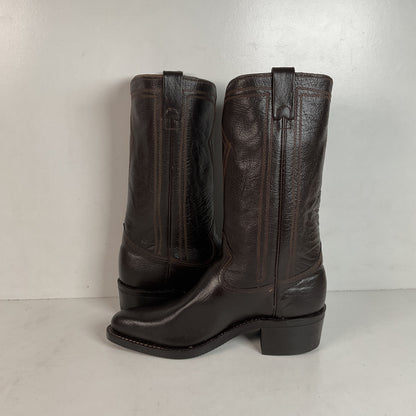 Vintage Texas Water Buffalo Cowboy Boots | USA Made | Exotic | Men’s 8.5 D