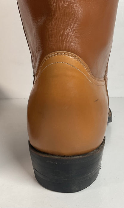 Vintage 1960s Justin Cowboy Boots 11.5 D Hand Lasted Old Fort Worth Label