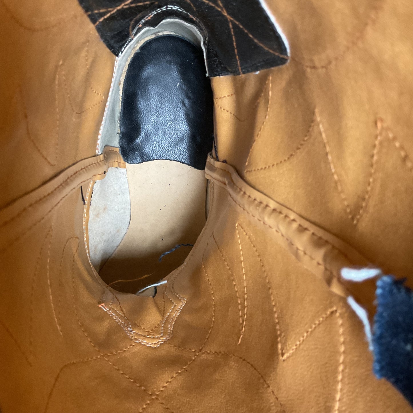 Vintage Blue Jean Denim Cowboy Boots | USA Made | 1970s | Men’s 11 D