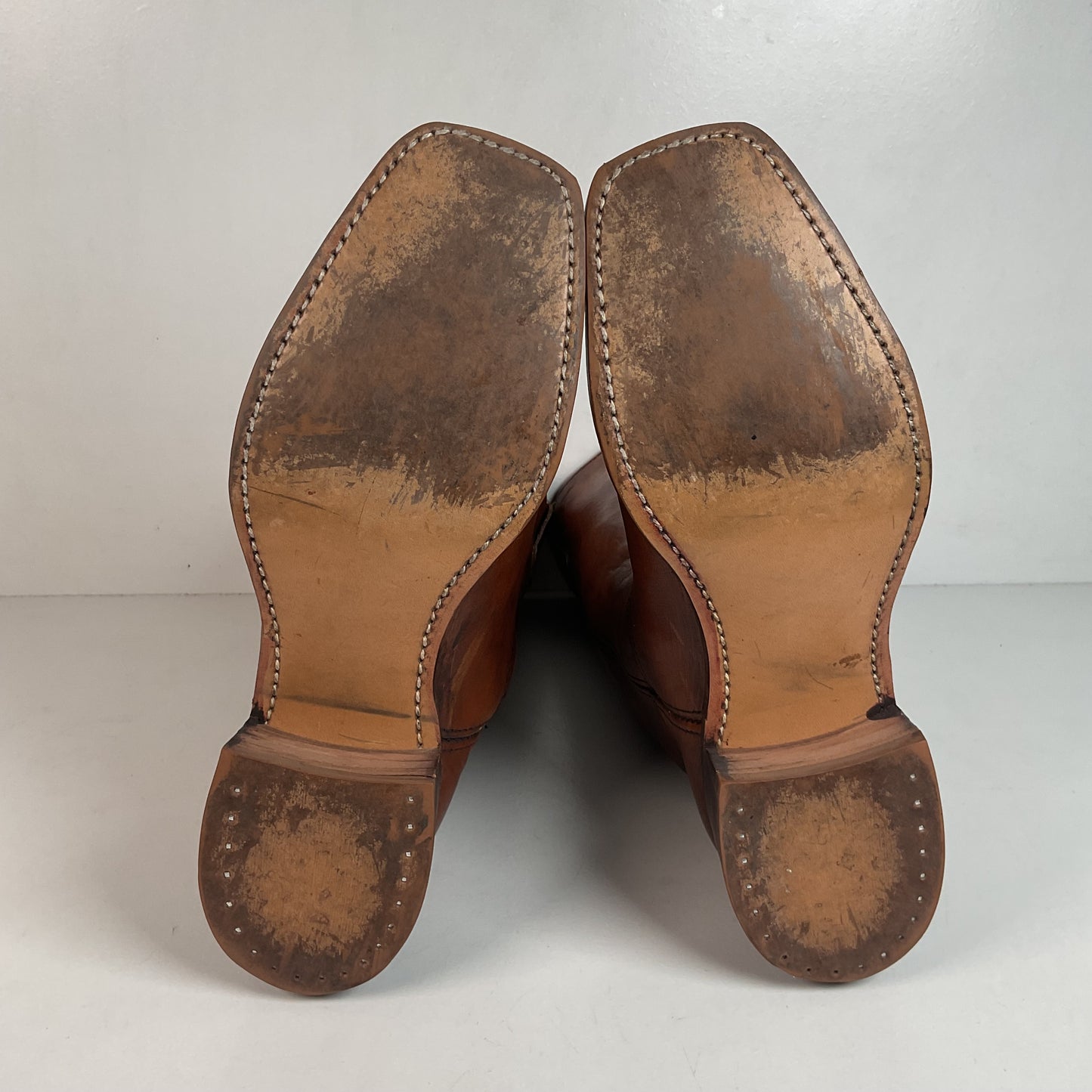 Vintage Sears Chunky Campus Boots 10.5 D USA Made Cutter Toe