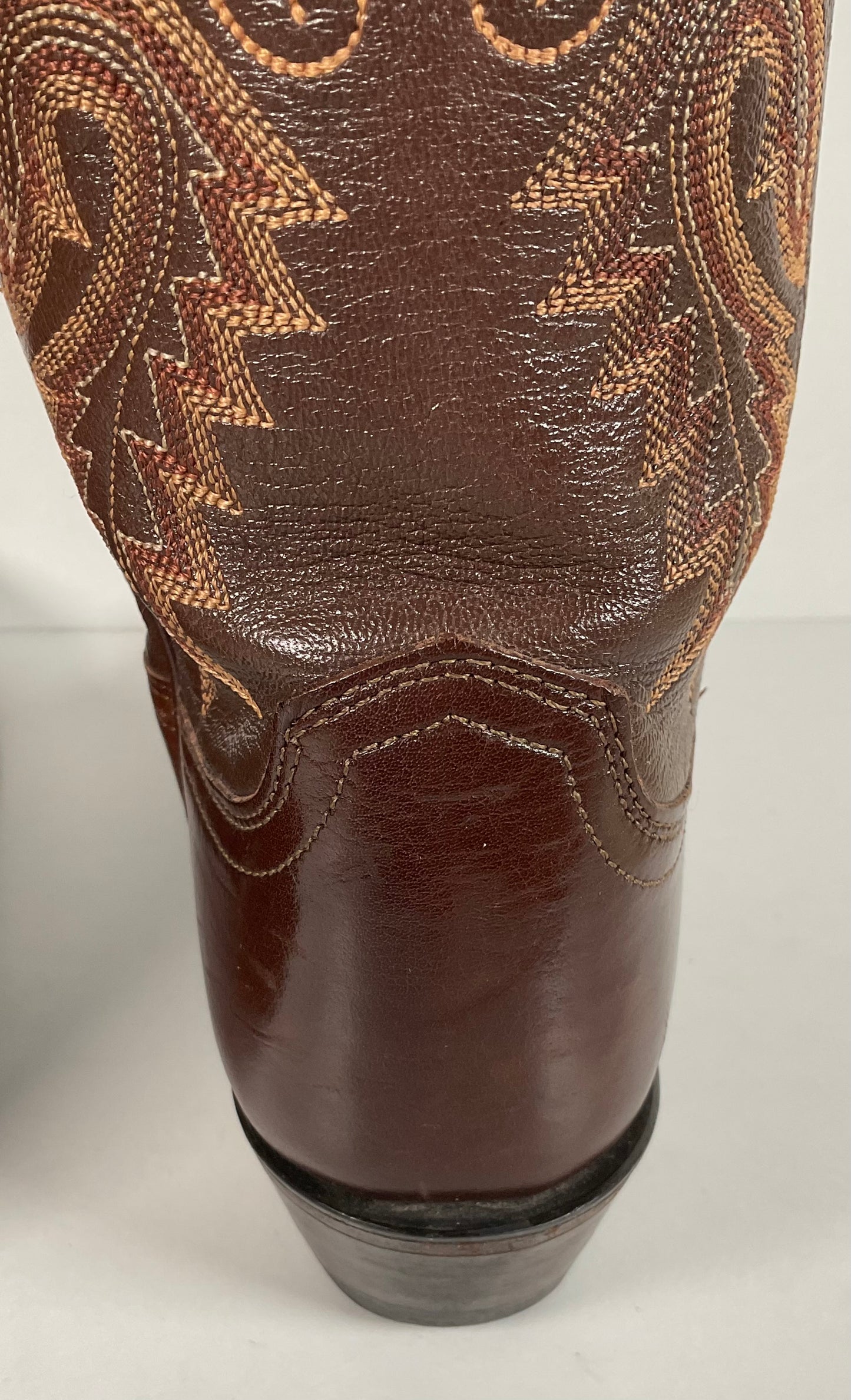 Lucchese 1883 Caiman Crocodile Cowgirl Boots 7 B Tooled Inlay Exotic