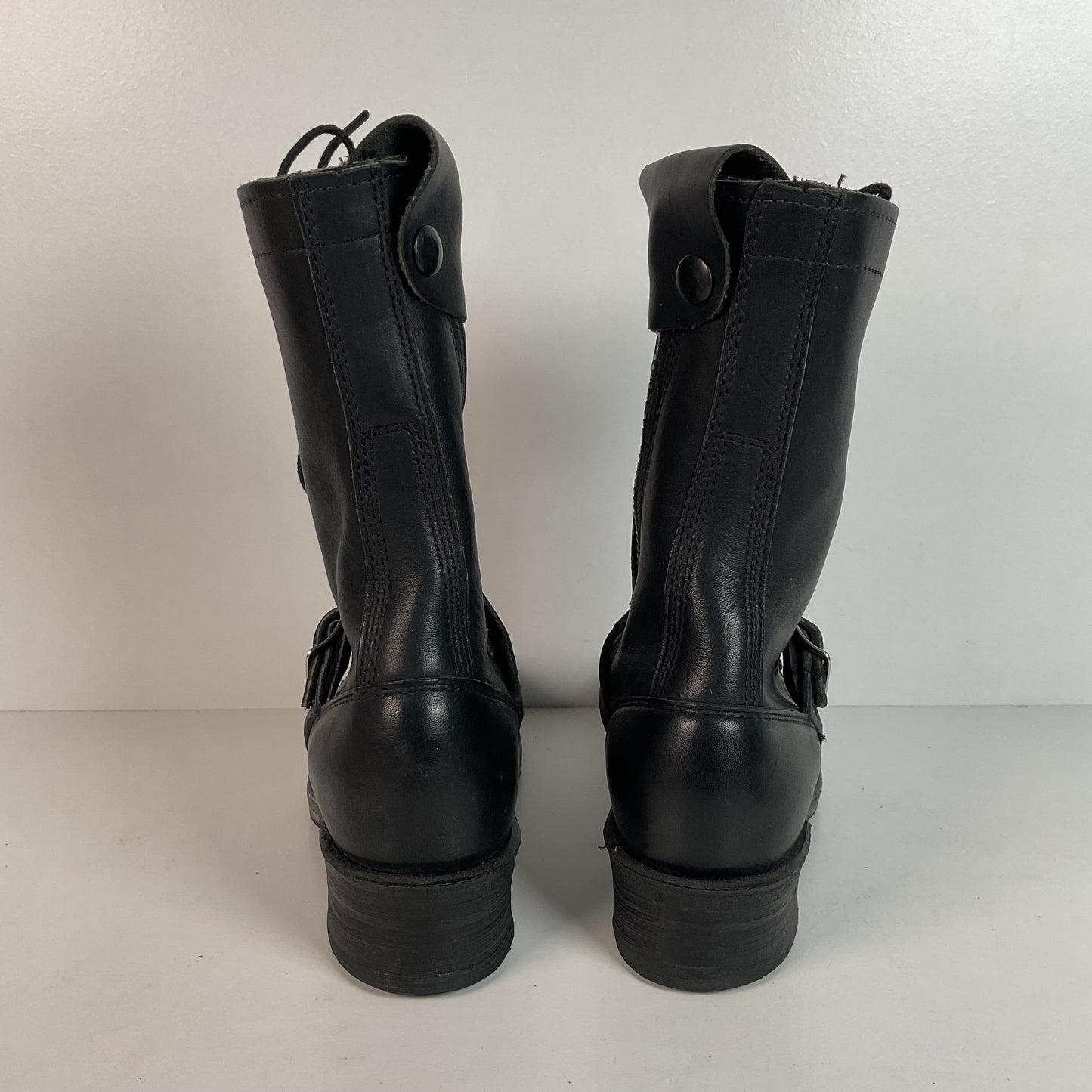 Vintage Double H Tanker Boots | Motorcycle | Lace Up | USA Made | Women’s 6.5 M