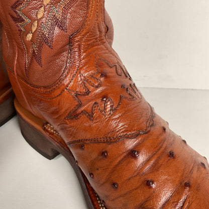 Lucchese 2000 Ostrich Quill Roper Boots | Crepe Sole | Exotic | Women’s 7.5 C