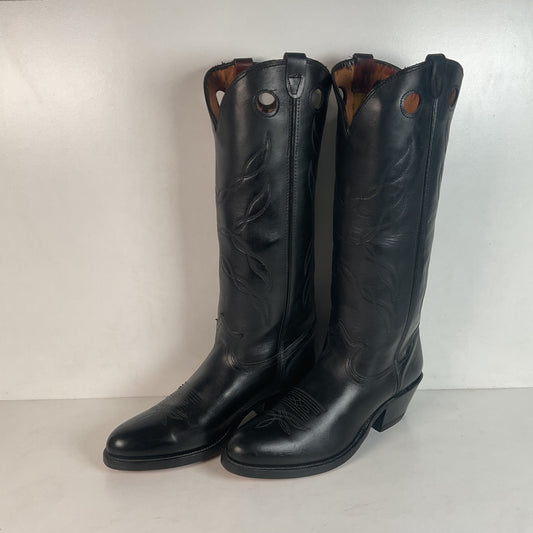 Vintage Double H Tall Buckaroo Cowboy Boots 11 D Old Label USA Made