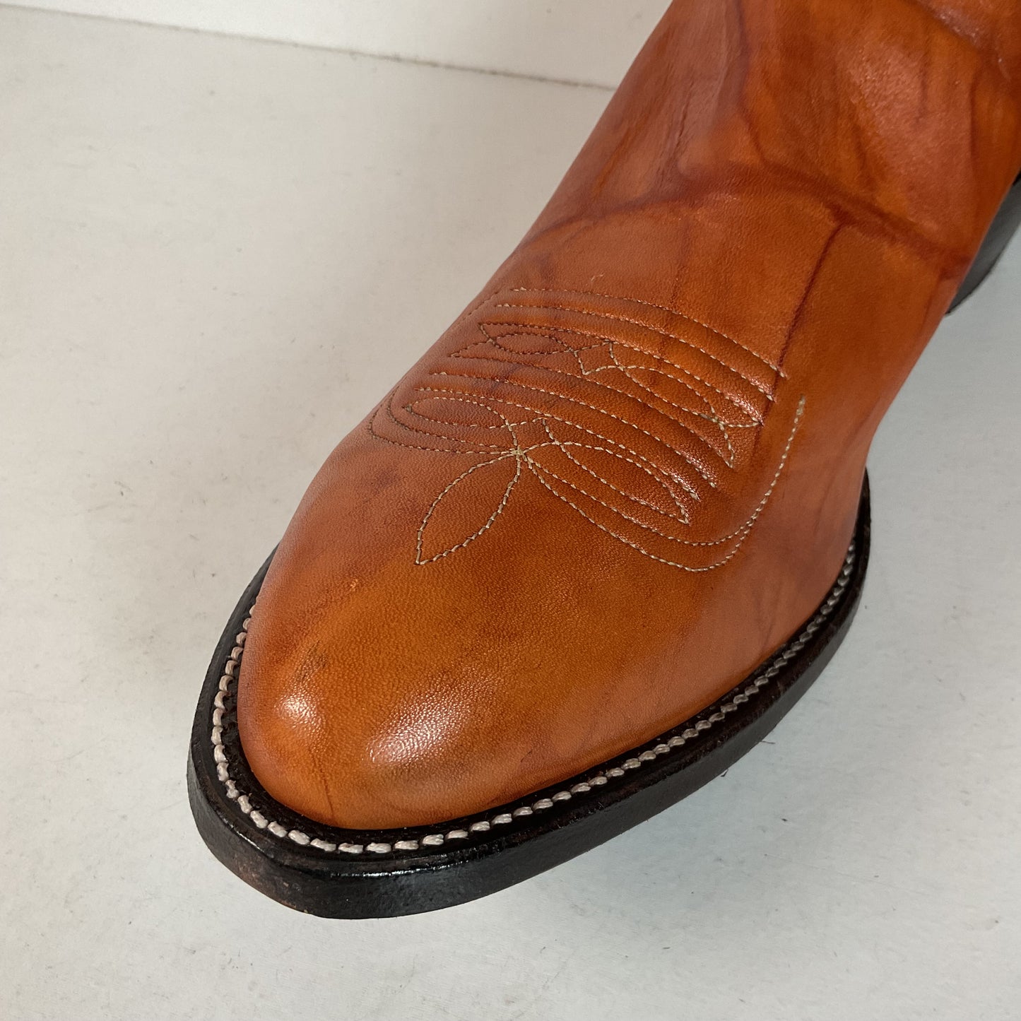 Vintage Justin Redwood Cowboy Boots | Original Box | USA Made | 10.5 D